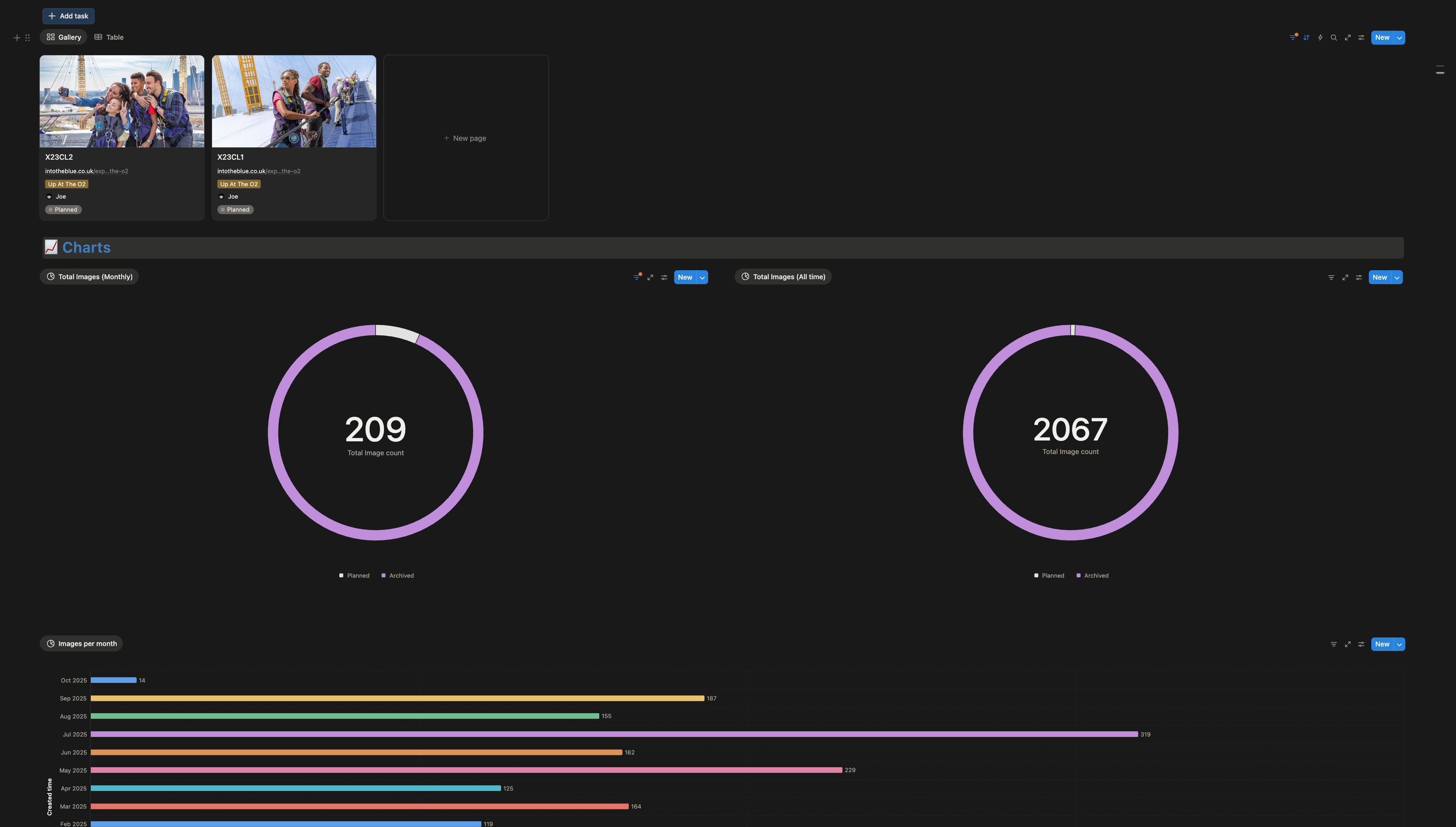 Into The Blue image library automation